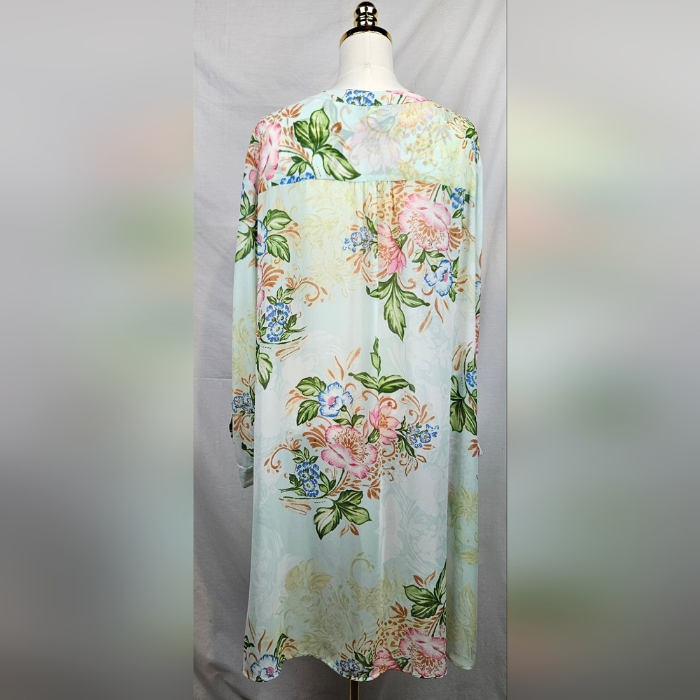 Catherine's Mesh Floral Button Front Cardigan 2X Coquette Fairycore Feminine - Picture 2 of 6